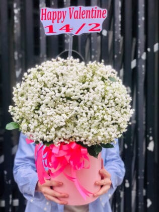 GIỎ HOA Mây Trắng Bay