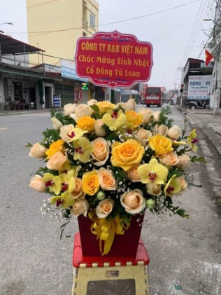 GIỎ HOA Vàng Hy Vọng