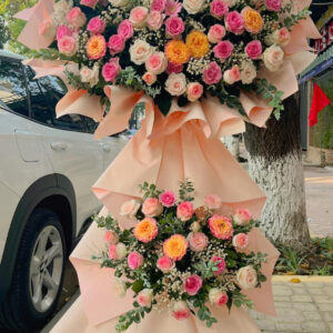 KỆ HOA KHAI TRƯƠNG TẤN TÀI TẤN LỘC