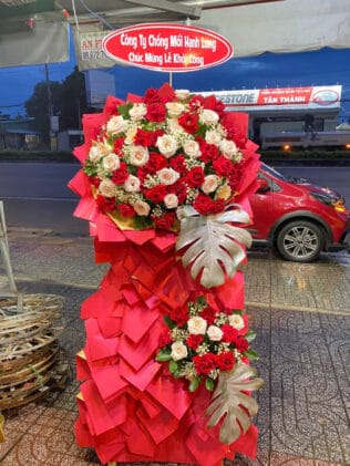 KỆ HOA KHAI TRƯƠNG BÌNH AN PHÁT LỘC