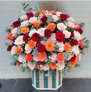 GIỎ HOA Tím Thủy Chung