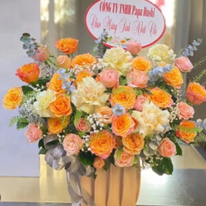 GIỎ HOA Cam Rực Rỡ