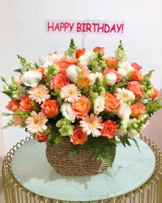 GIỎ HOA Nụ Cười Mới