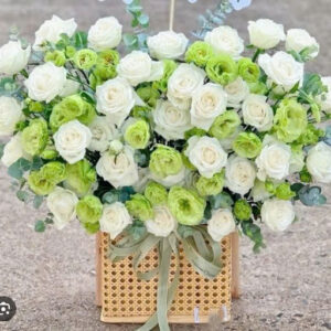 GIỎ HOA Xanh Thanh Bình