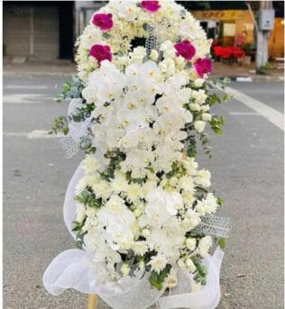 KỆ HOA VIẾNG Hoa Lan Vũ Nữ