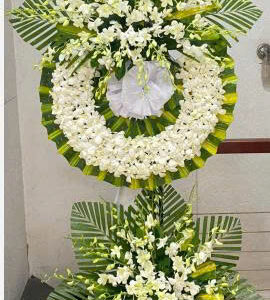 KỆ HOA VIẾNG TRẮNG SANG TRỌNG