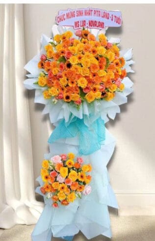 KỆ HOA KHAI TRƯƠNG PHÁT TÀI NHƯ Ý