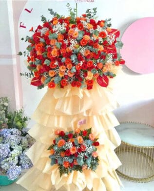 KỆ HOA KHAI TRƯƠNG TRƯỜNG TỒN