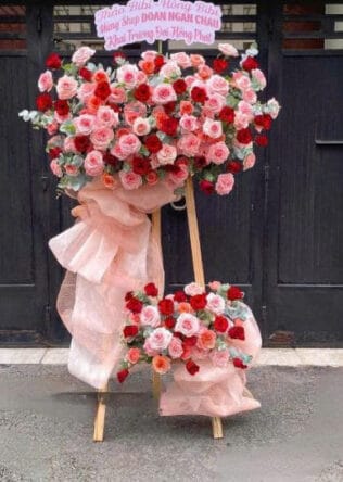 KỆ HOA KHAI TRƯƠNG VAN SỰ HƯNG LONG