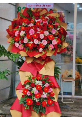 KỆ HOA KHAI TRƯƠNG HỒNG PHÁT TOÀN GIA