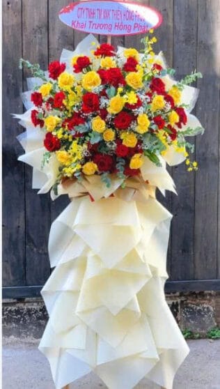 KỆ HOA KHAI TRƯƠNG MÙI HƯƠNG MAY MẮN