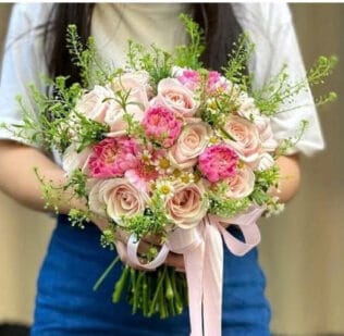 BÓ HOA CƯỚI DÁNG NGỌC