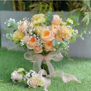 BÓ HOA CƯỚI NẮNG HỒNG